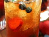 Very Berry Iced with Honey Mint Syrup