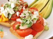 Butter Bean Feta Bruschetta with Avocado Side