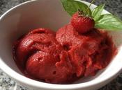 Simple Strawberry Basil Sorbet Cream Maker Required)