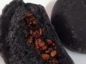 Charcoal Buns with Minced Meat Filling