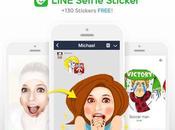 LINE Selfie Sticker App: Making Original Stickers Messaging