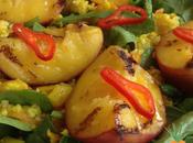 Curried Cous Grilled Peaches