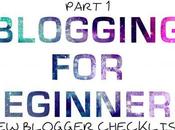 Blogging Beginners Blogger Checklist